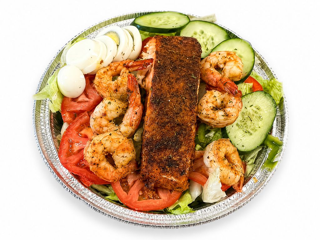 Shrimp & Salmon Salad.