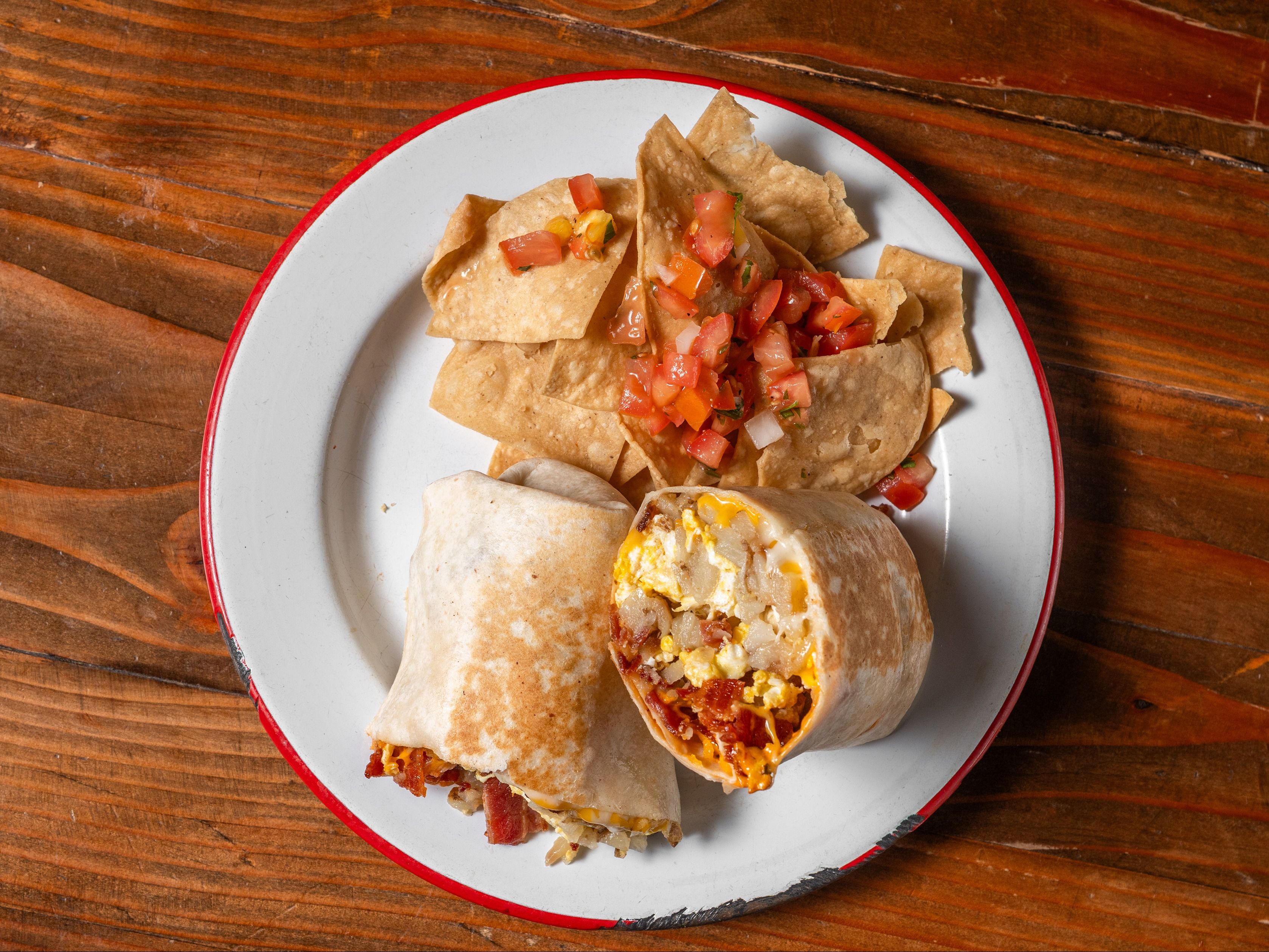 Famoso Breakfast Burrito.