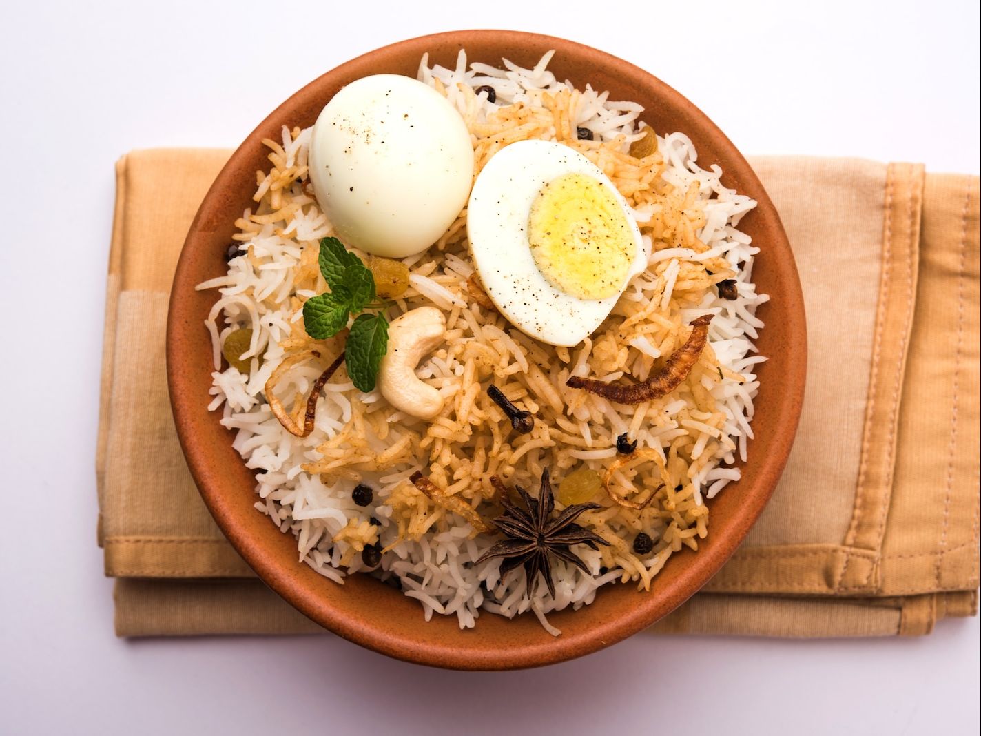 Little Spice Spl Egg Biryani.