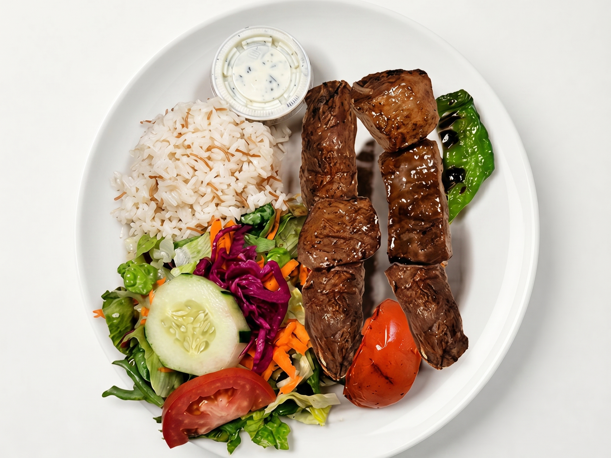 Lamb Shish Entree.
