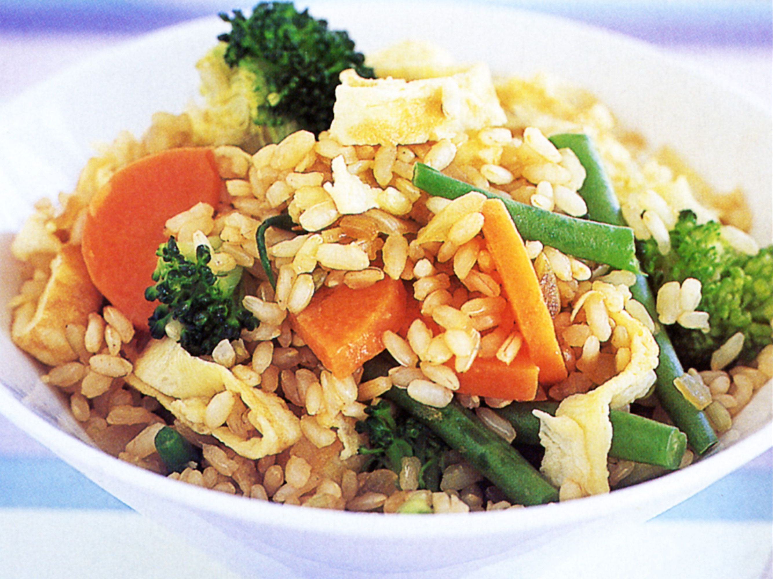 Grilled Mixed Vegetable and Brown Rice Bowl.