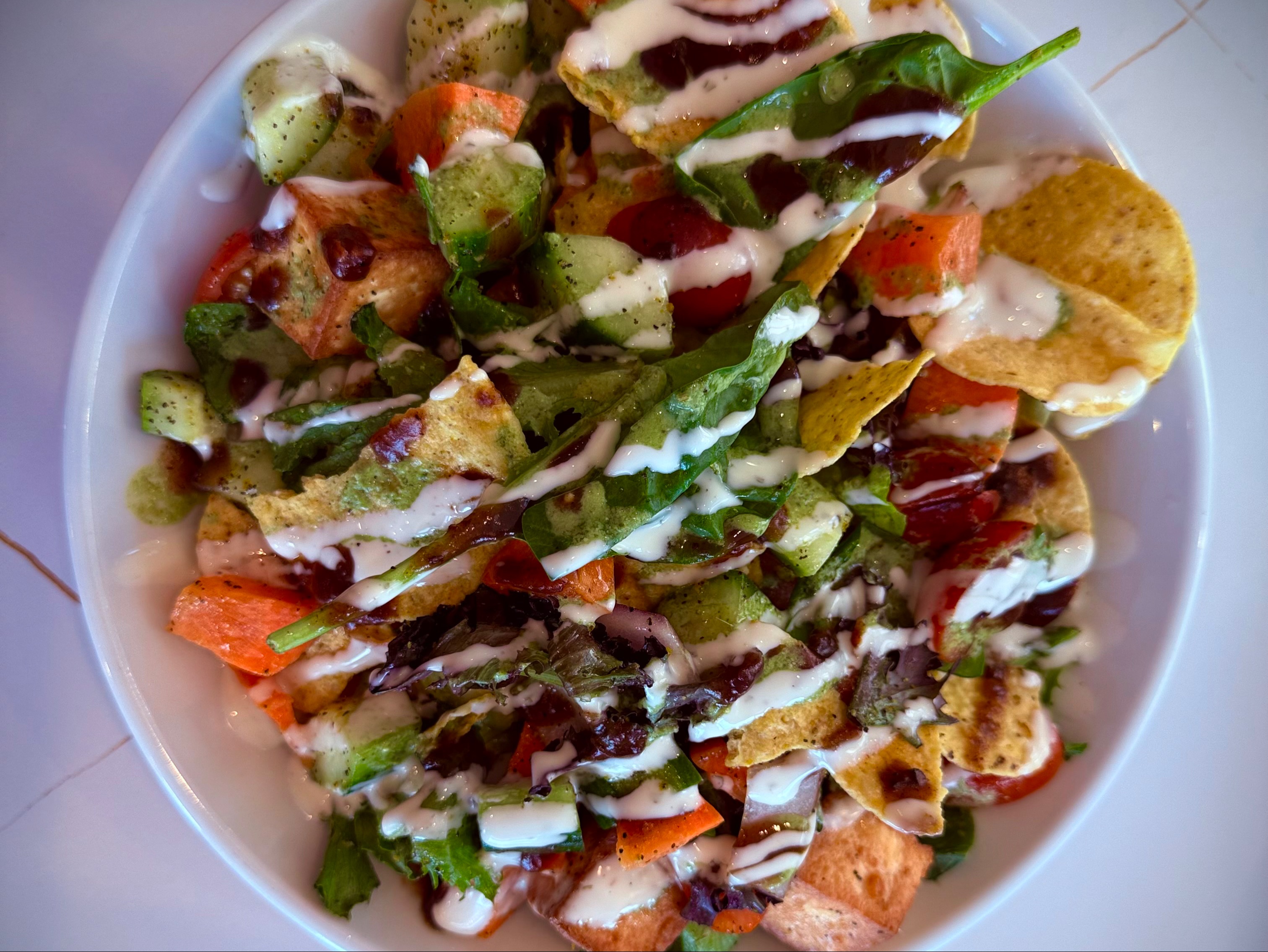 Chicken Caesar Salad.