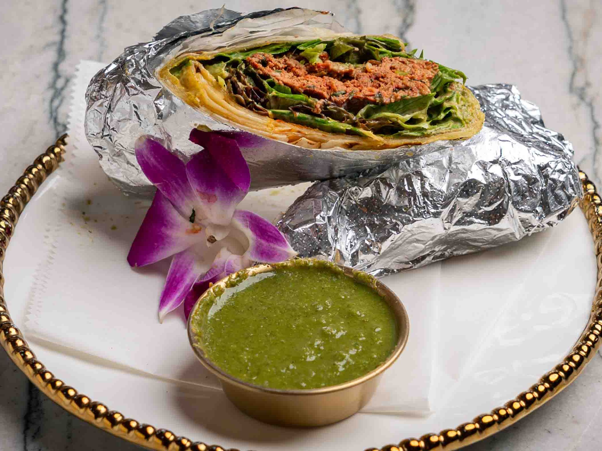 Lamb Boti Kabab Kathi Roll