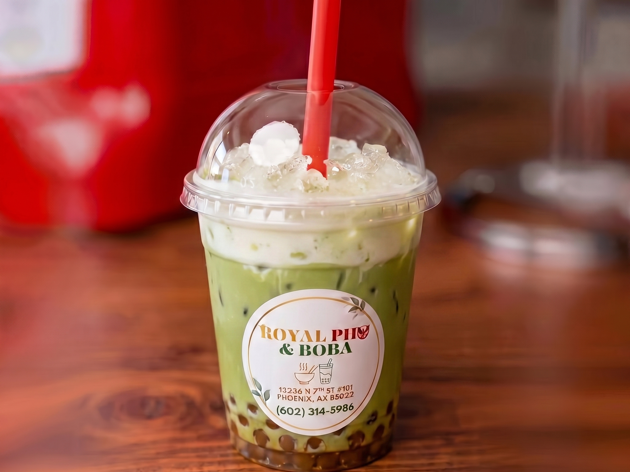 Matcha Milk Tea.