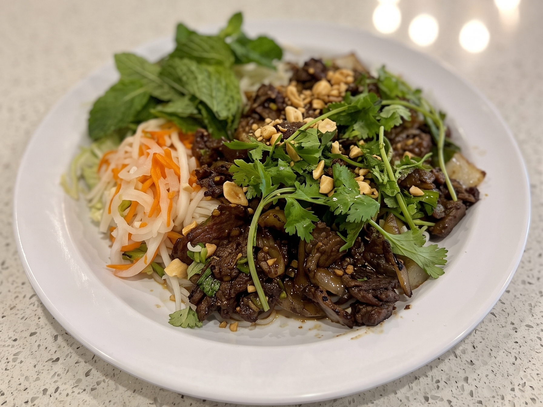 29.Vermicelli With Lemongrass With Bun Bo Xao.