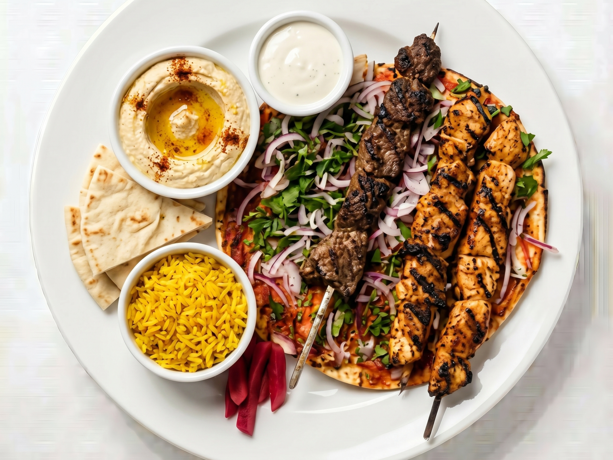 Supreme Hummus Steak.