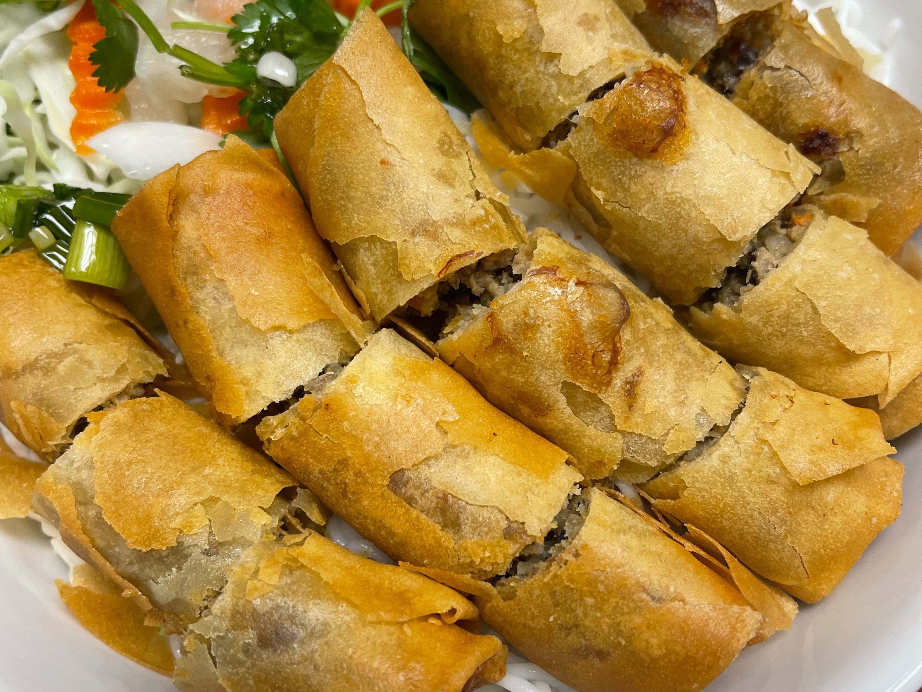 40. Bún Chả Giò / Rice Noodles w/ Egg Rolls.