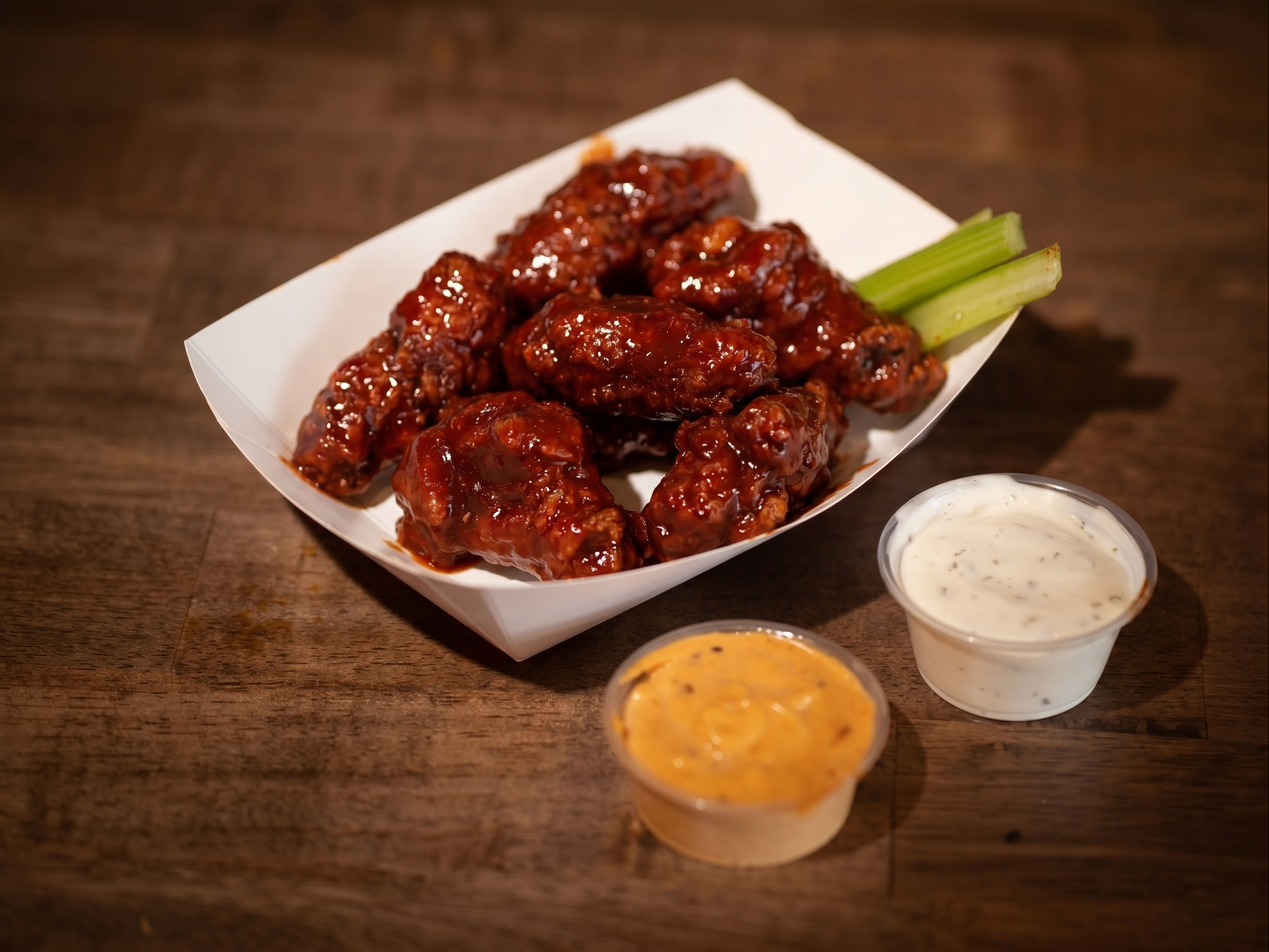 Bbq Wings (6 Pieces).