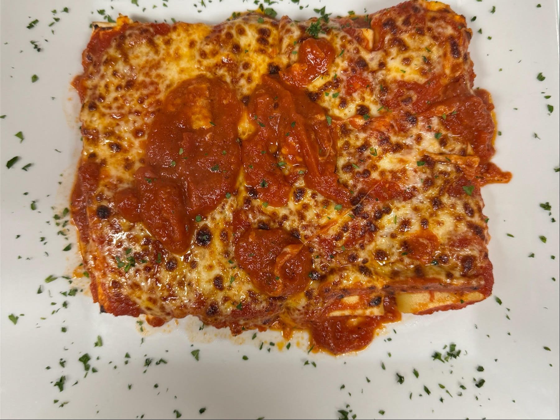 Manicotti Al Forno.