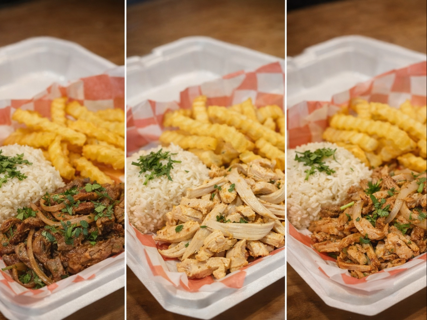 Shredded Chicken / Pollo Mechado Lunch Special.