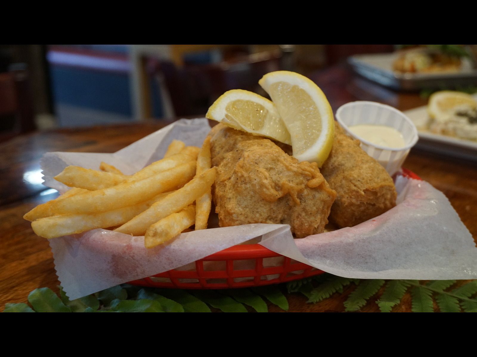 Beer Battered Fish & Chips.