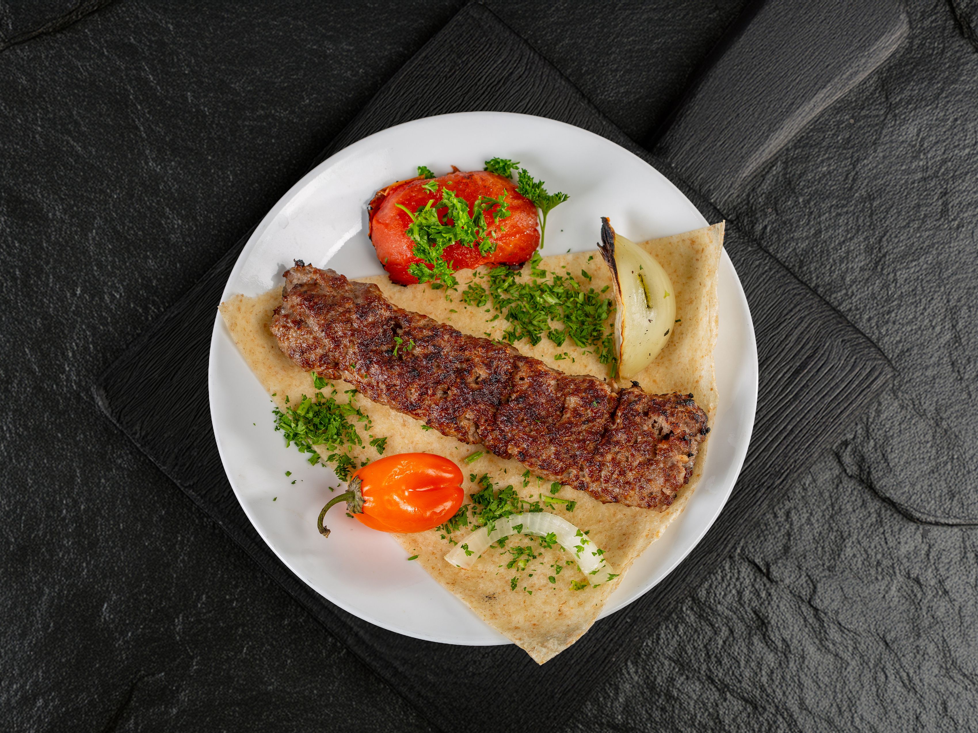 One Skewer Beef Kabob / سيخ كباب لحم.