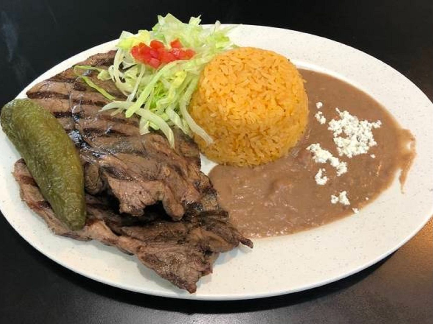Plato De Carne Asada