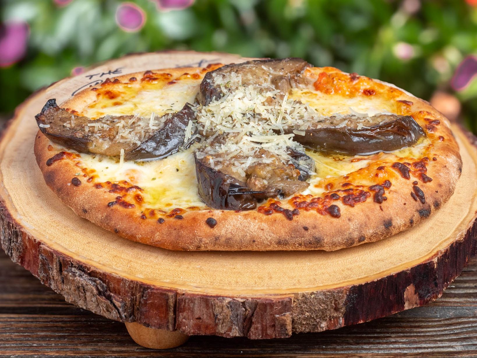 Eggplant Pizzetta.