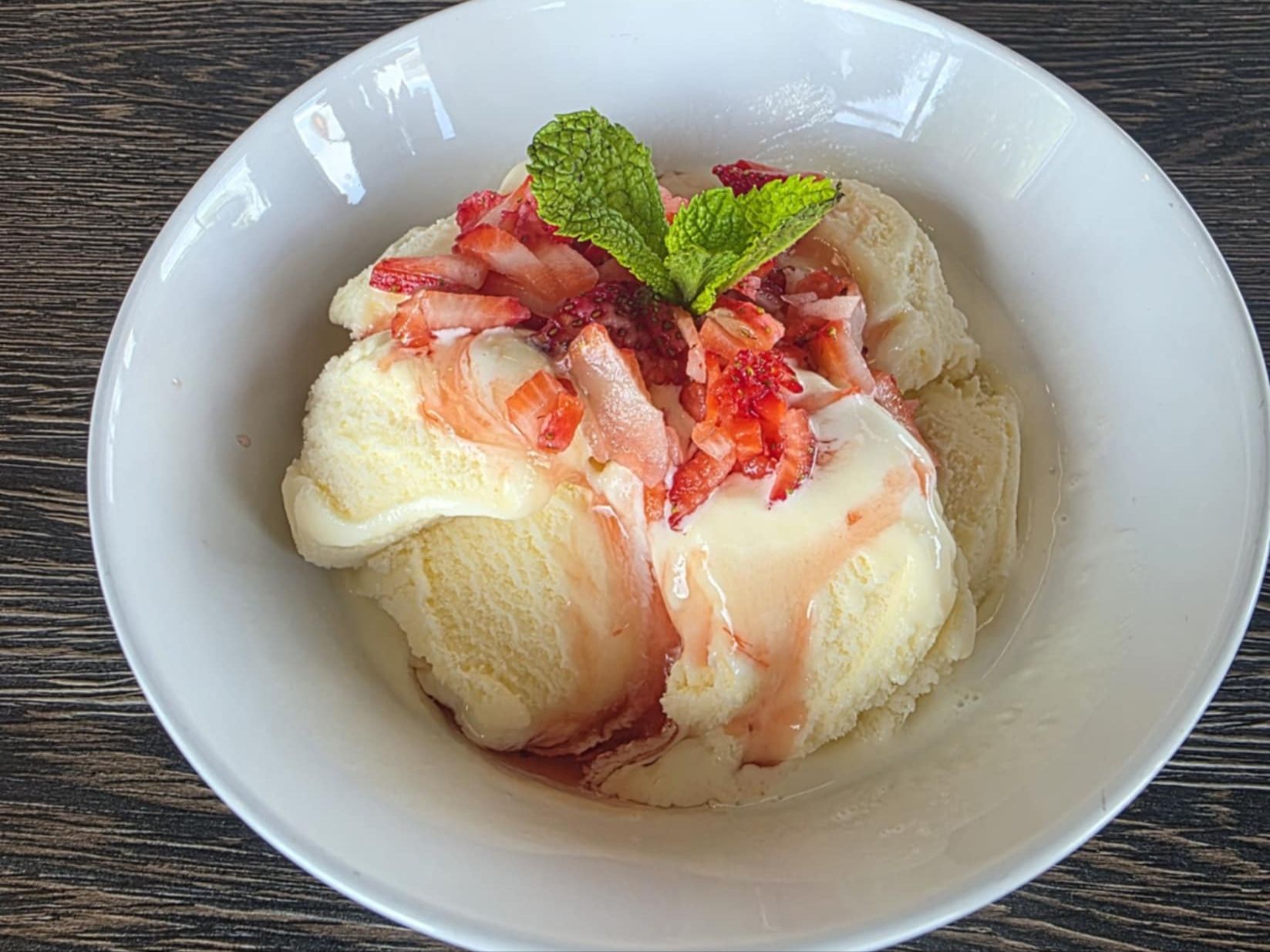 Strawberry Ice Cream.