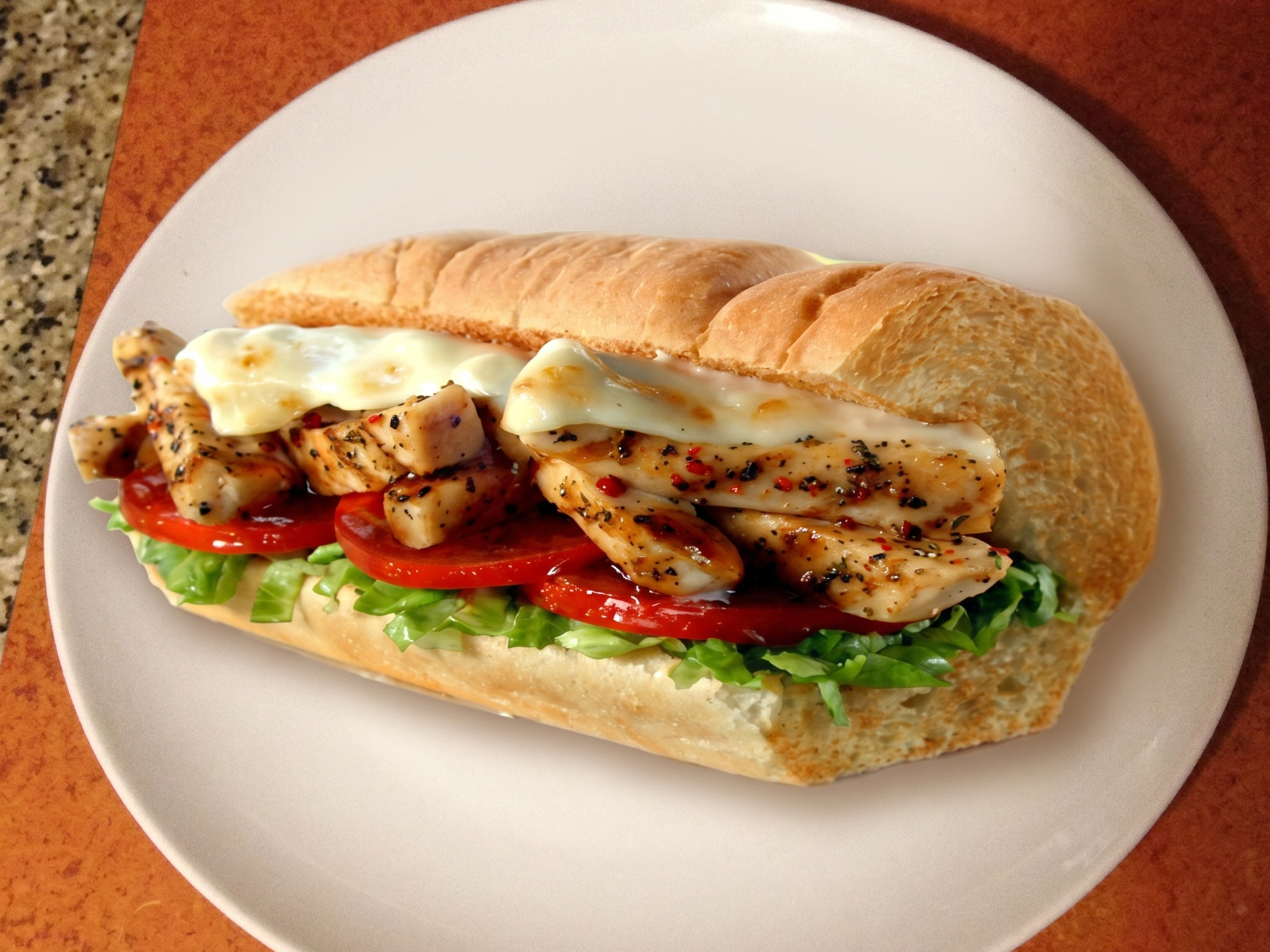 Grilled Chicken Sub.