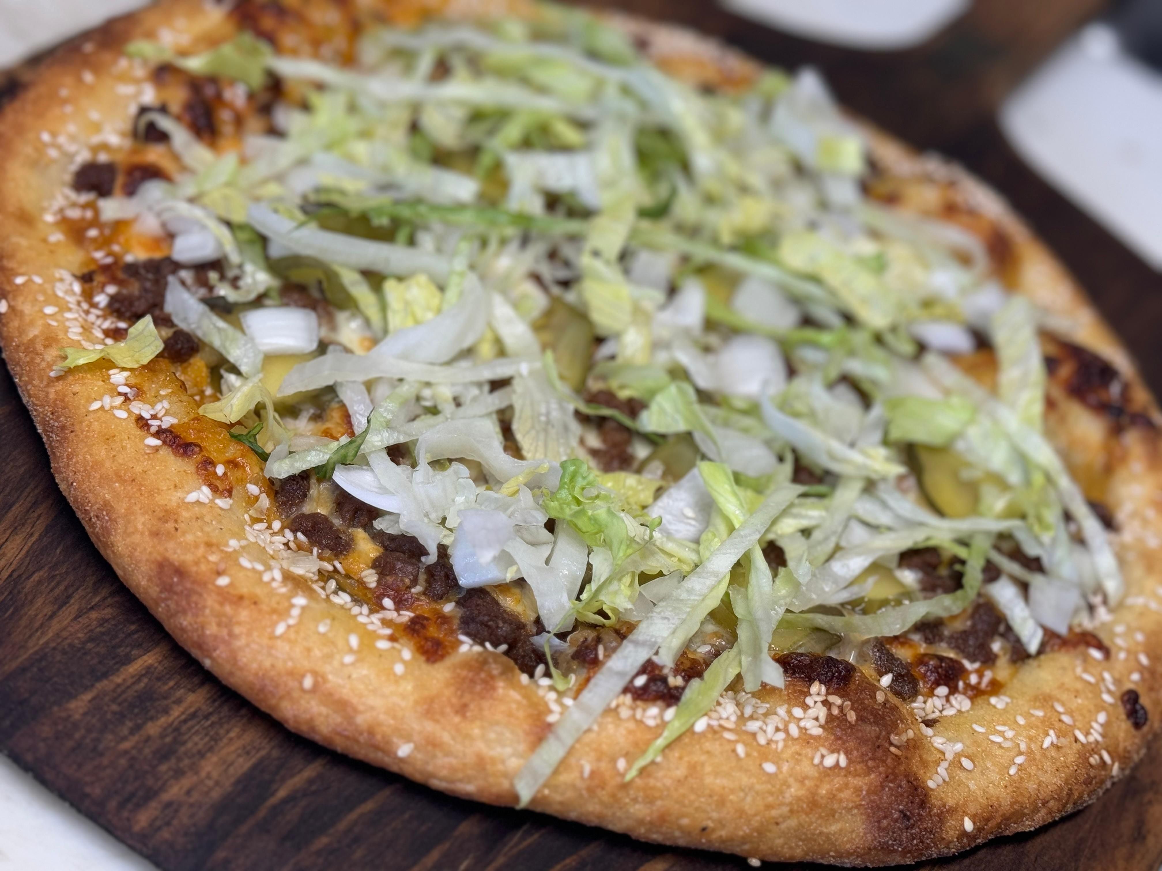 The MaC Burger Pizza.