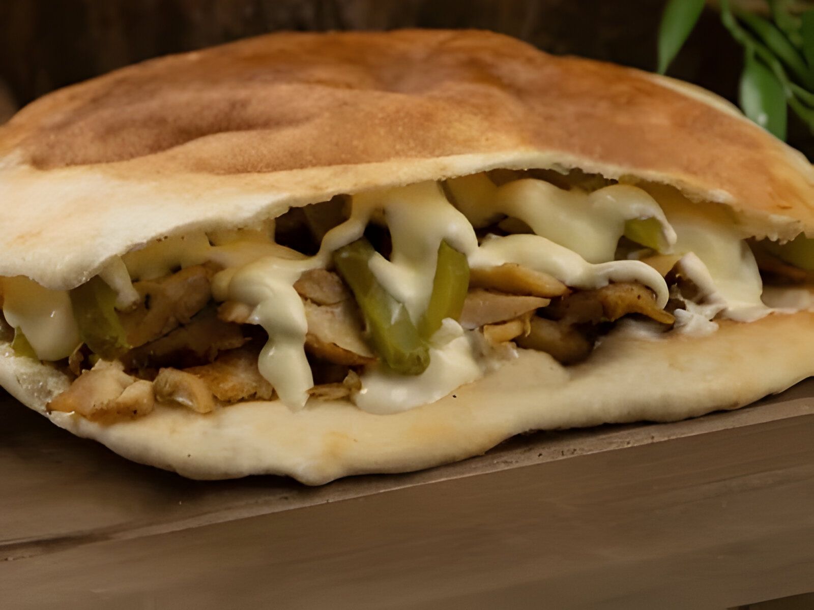 Chicken Shawarma Pita.
