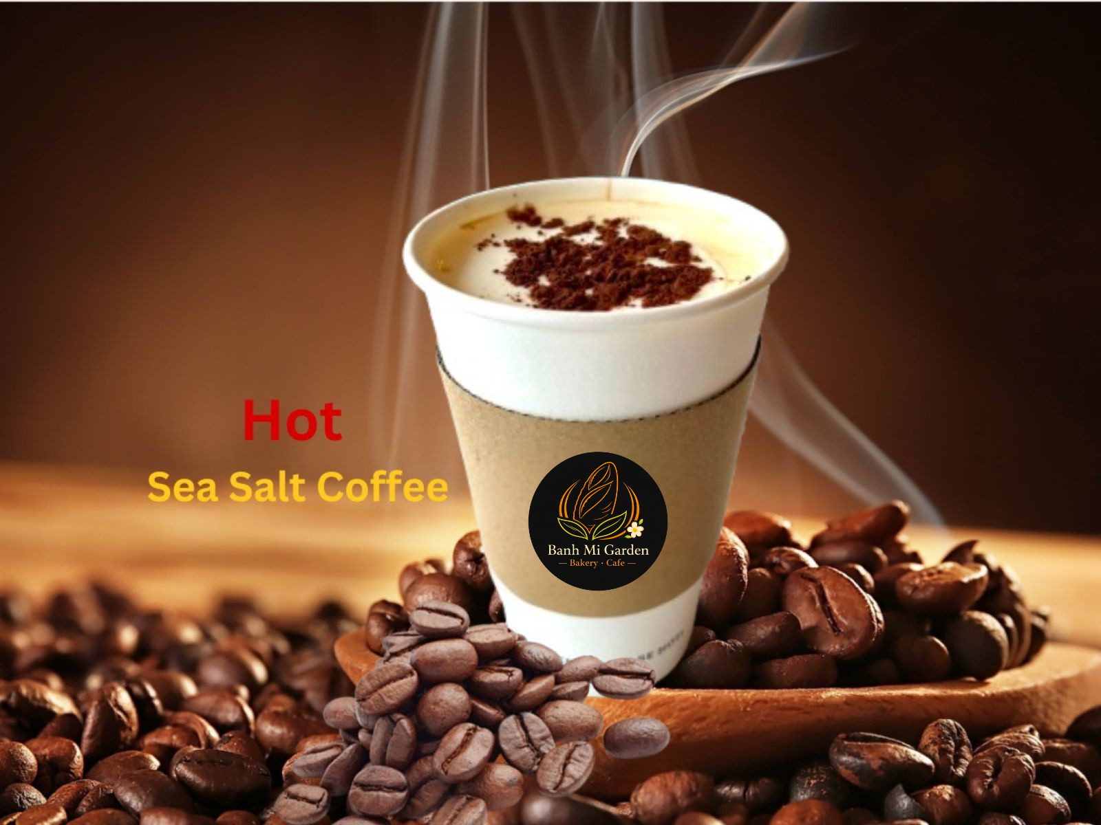 Hot Sea Salt Coffee 16oz - Cà Phê Muối Nóng *Contains Caffeine*.