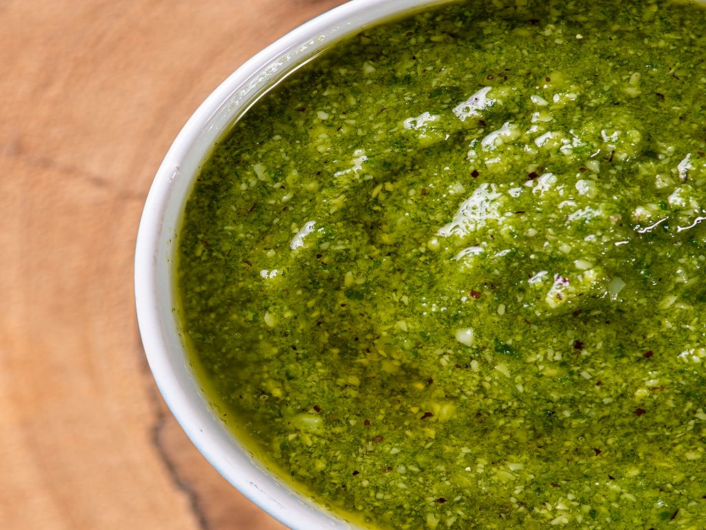 Pesto Sauce.
