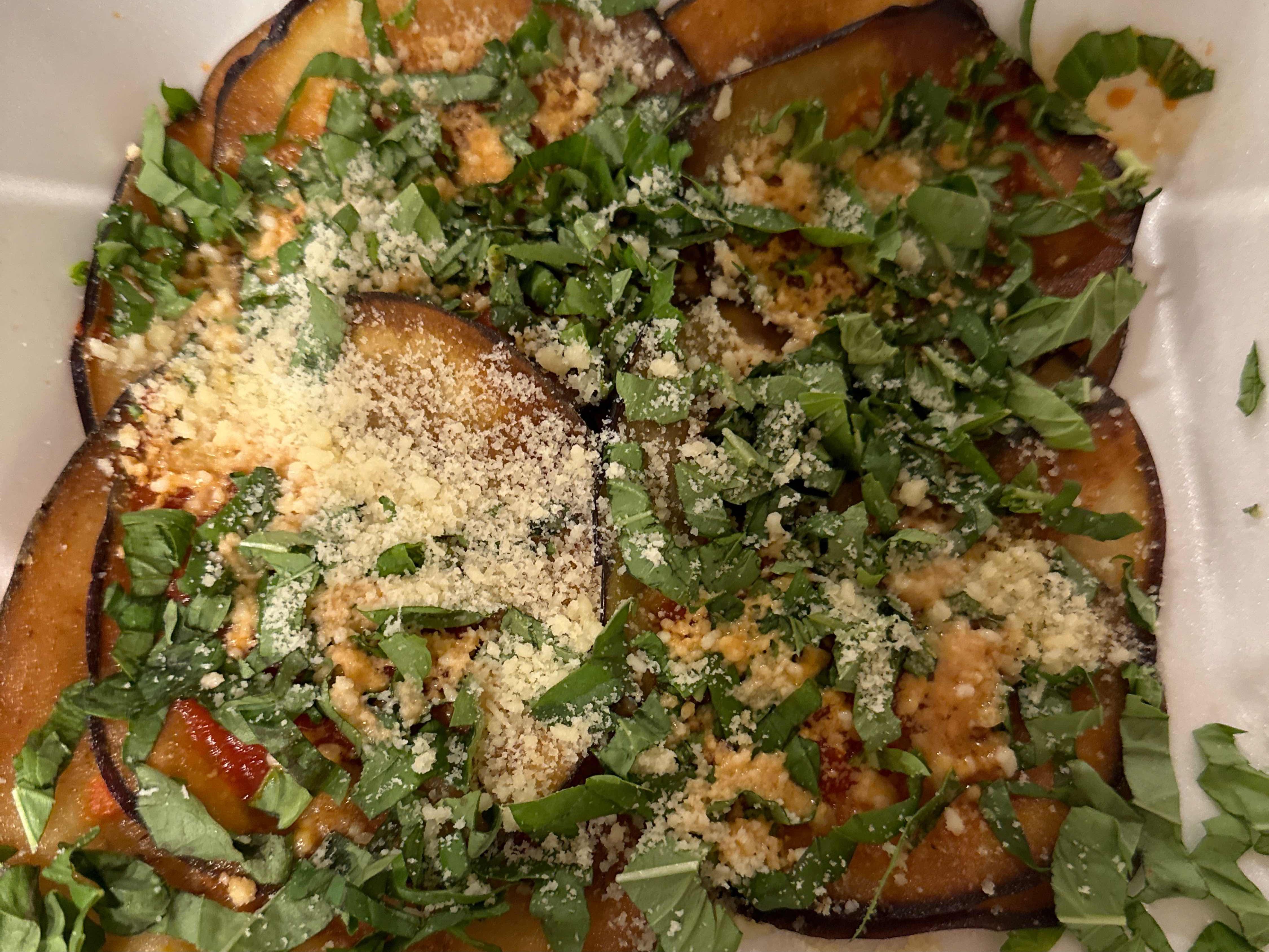 Tony's Eggplant Siciliana-Dinner.