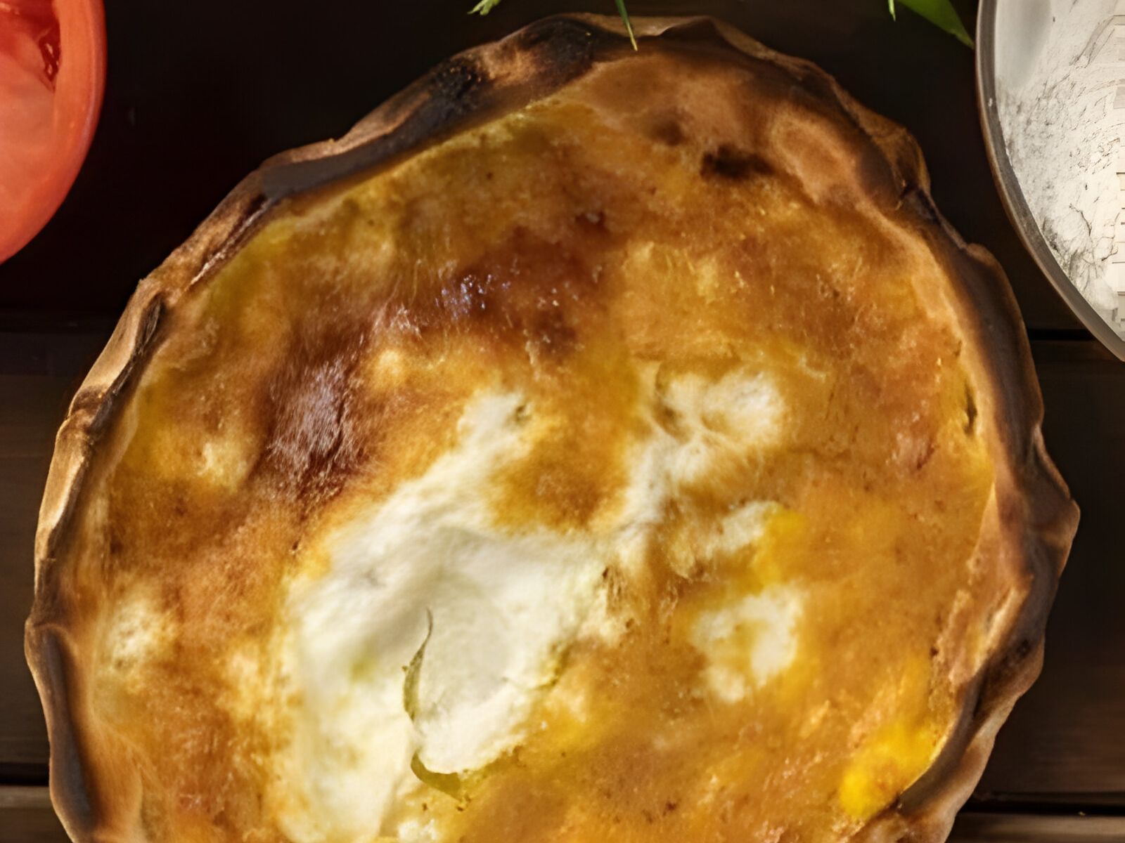 Eggs with Cheese - Flat Bread.