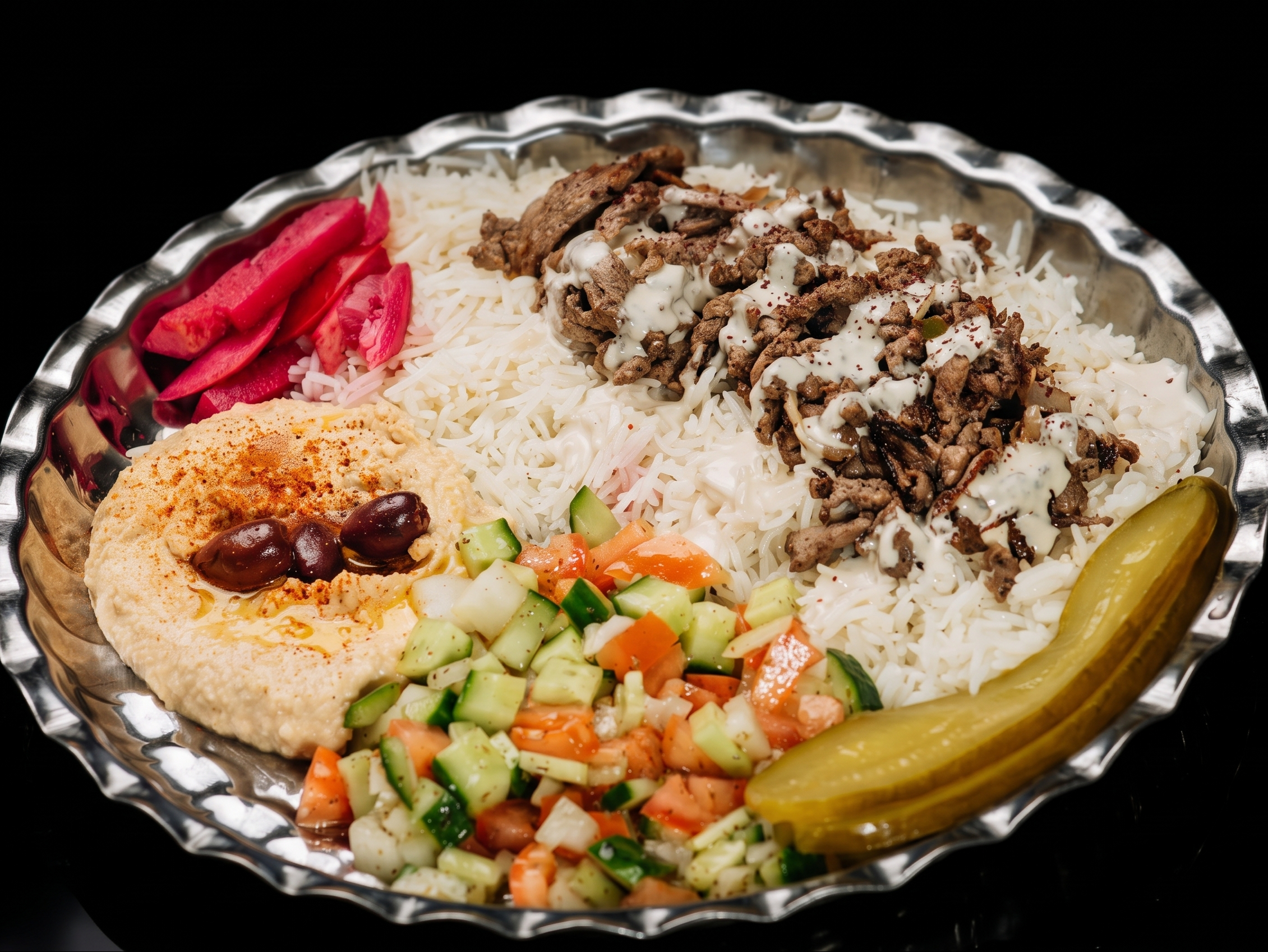 Steak Shawarma Plate.