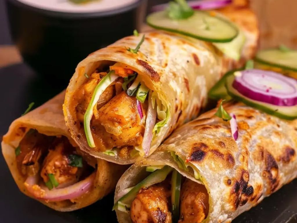 Mix Veg Paneer Kathi Roll  (Small Tray- Serves 10-12 People).