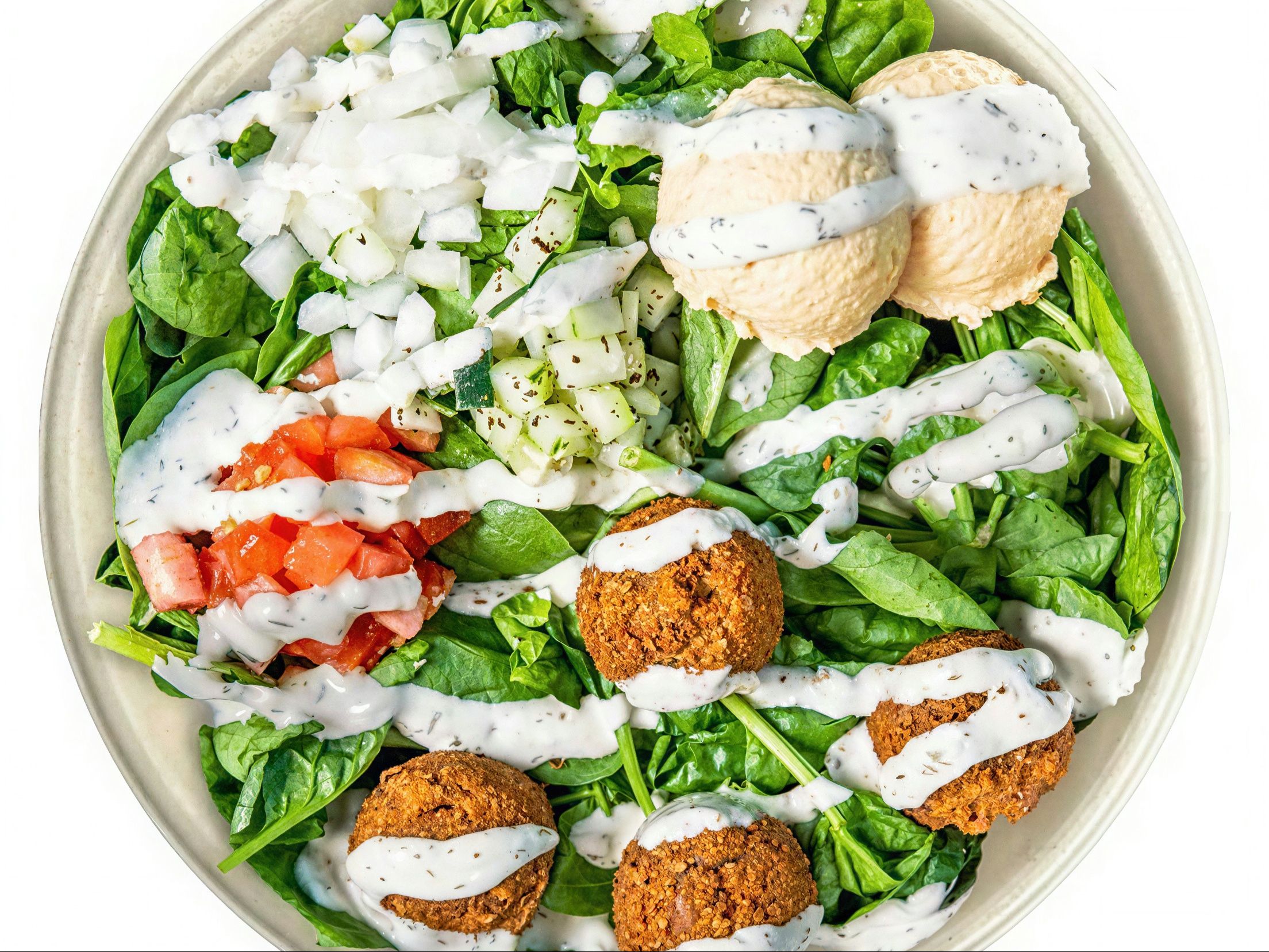 Meat Over Salad.