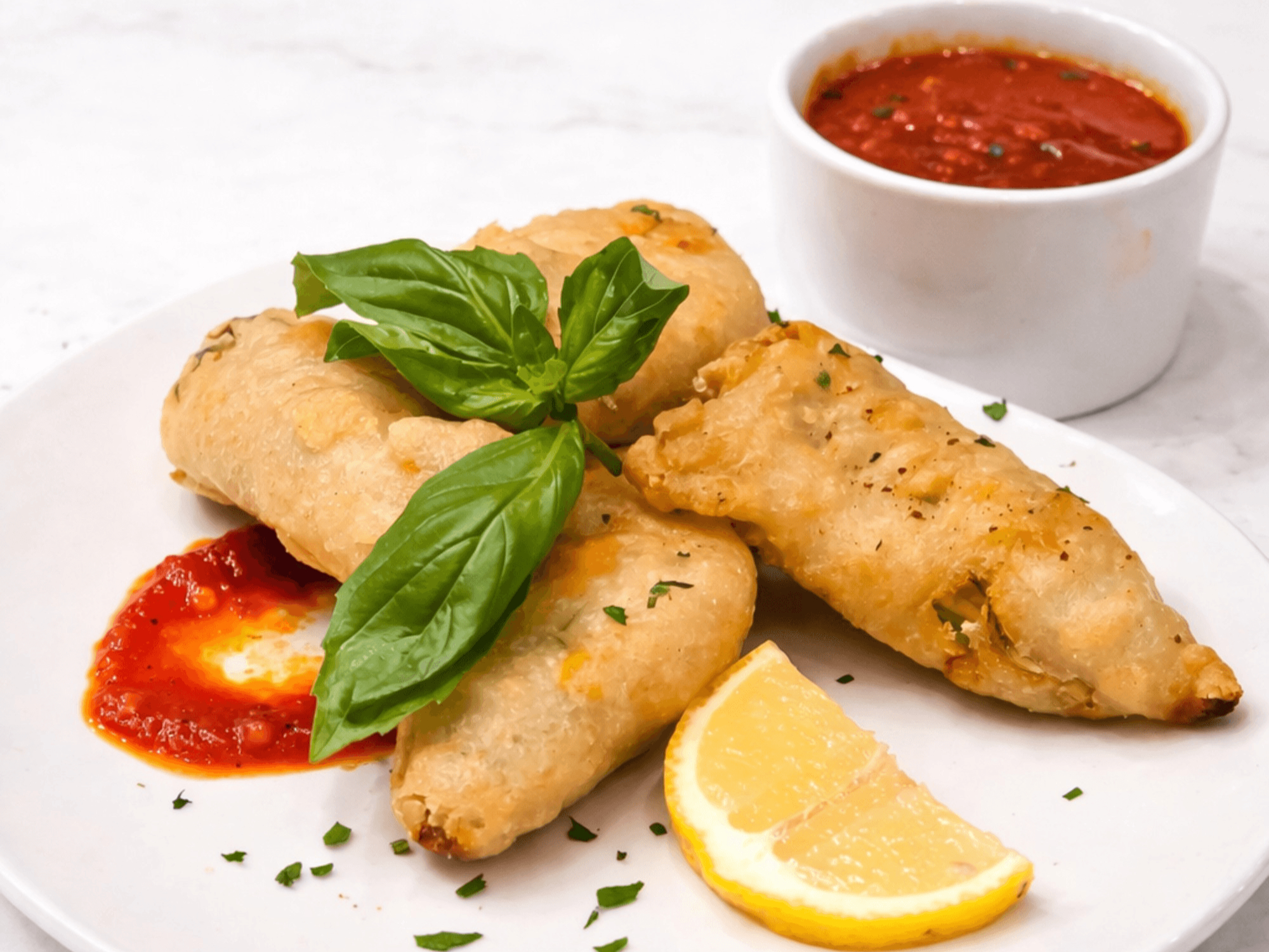 Stuffed Zucchini Blossoms.