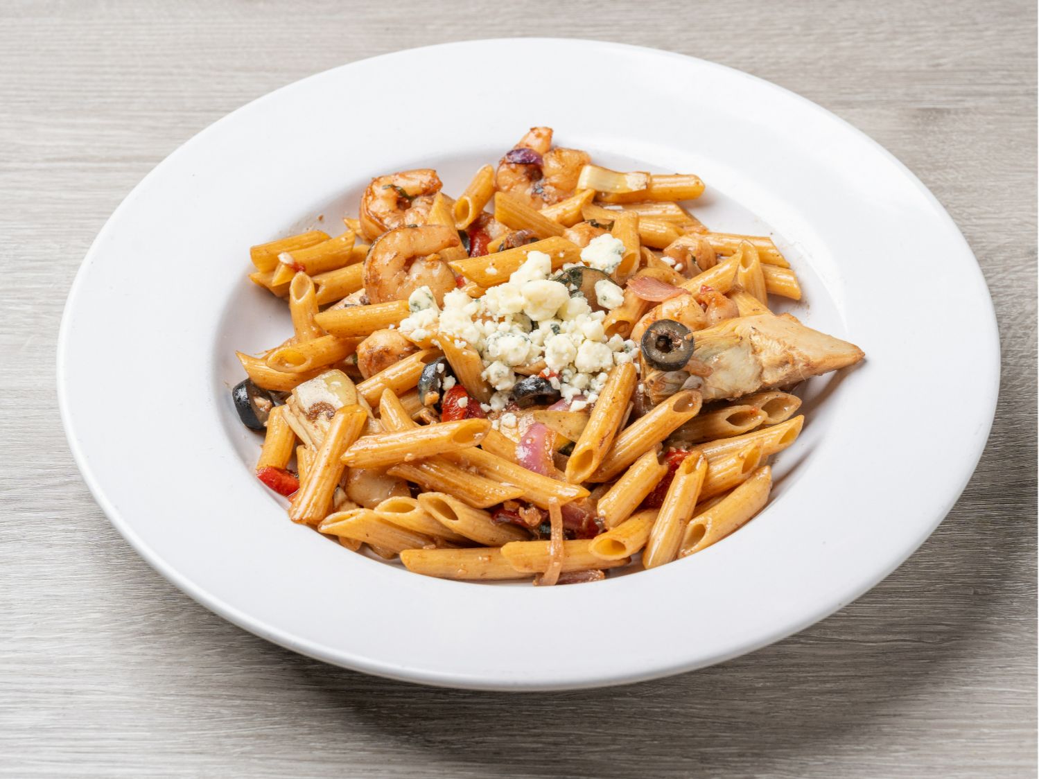 Mediterranean Seafood Pasta.