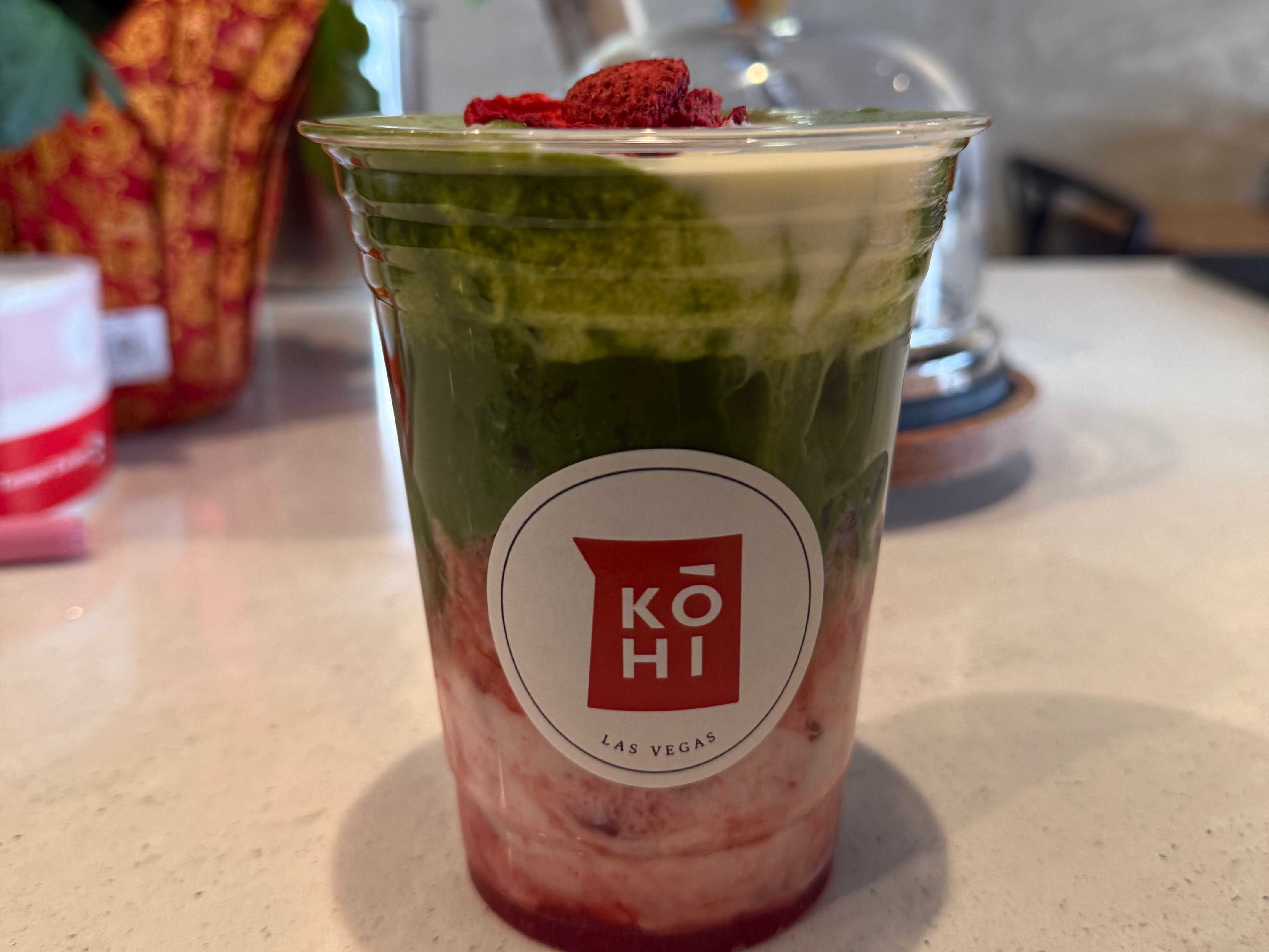 Strawberry Cream Matcha.