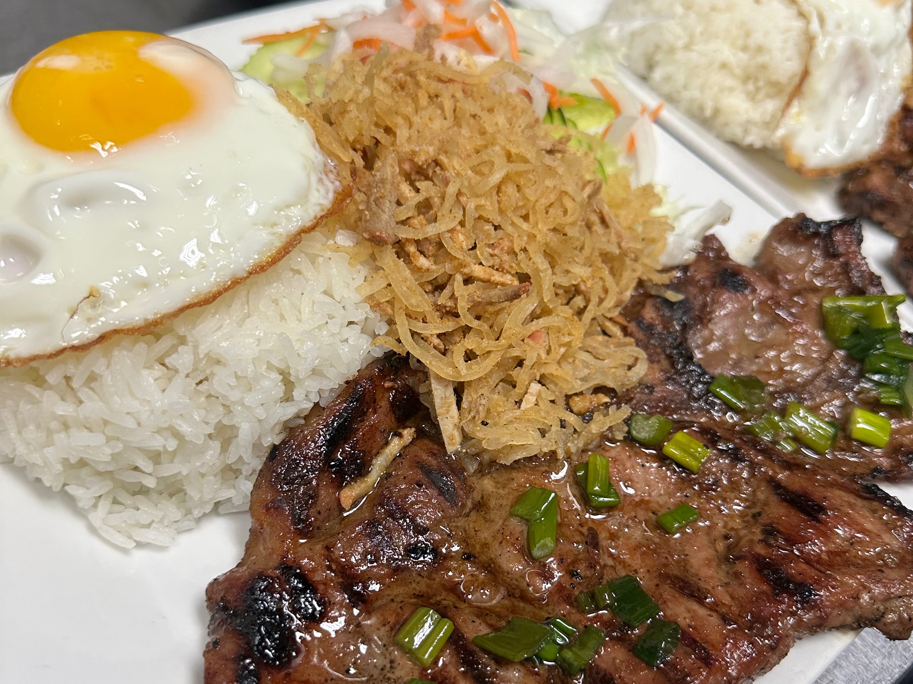 C1. Combo Platter (Cơm sườn bì chả trứng).