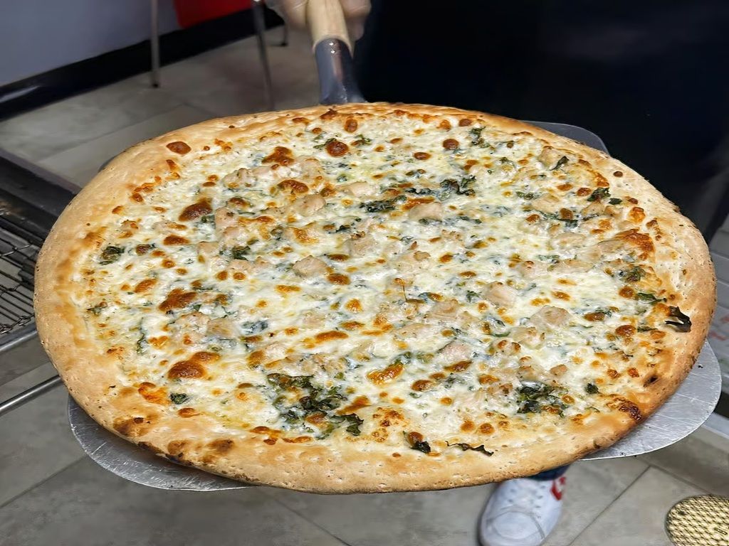 Basil Chicken Pizza.