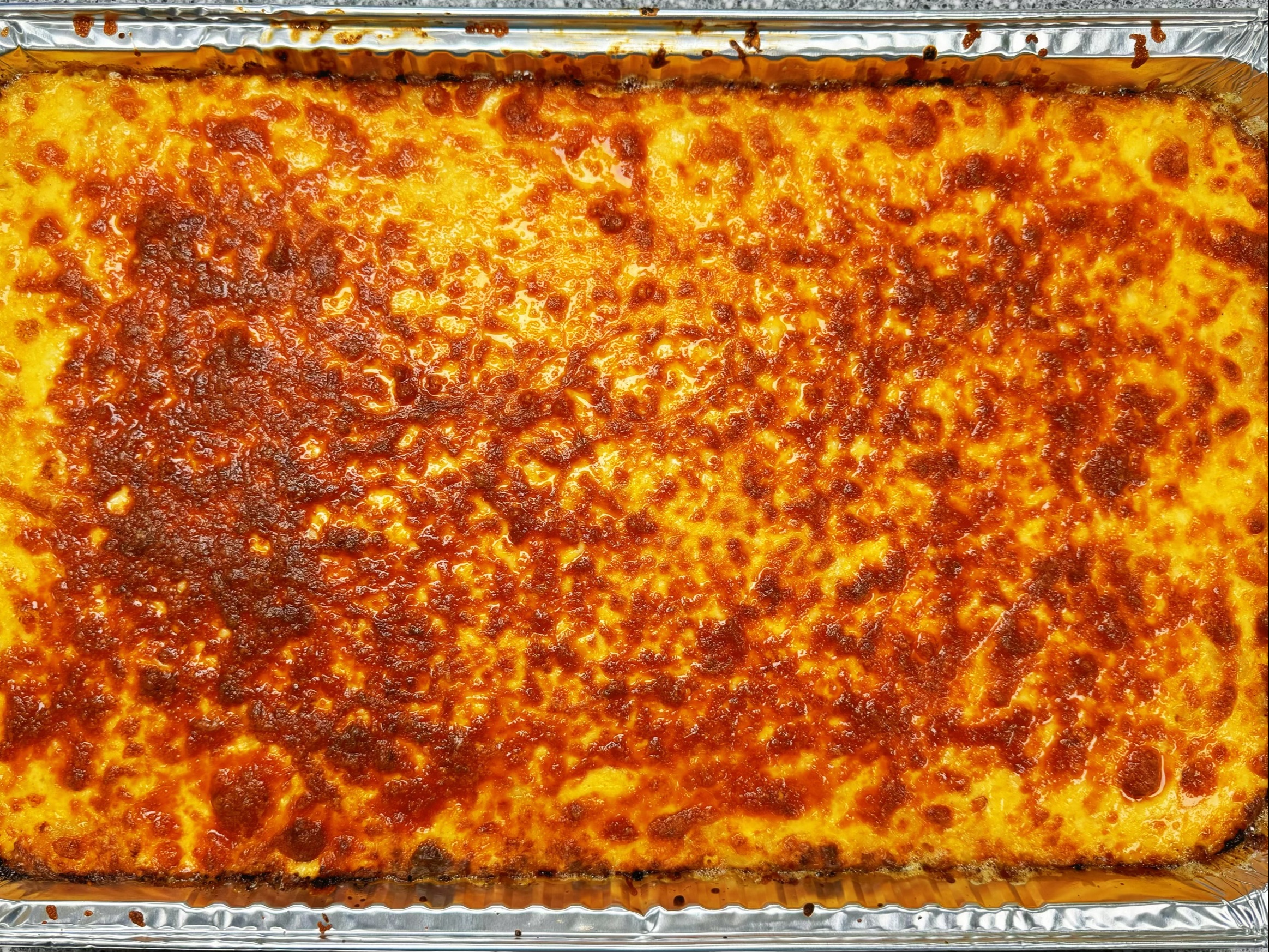 Large Full Tray Homemade Baked Mac & Cheese