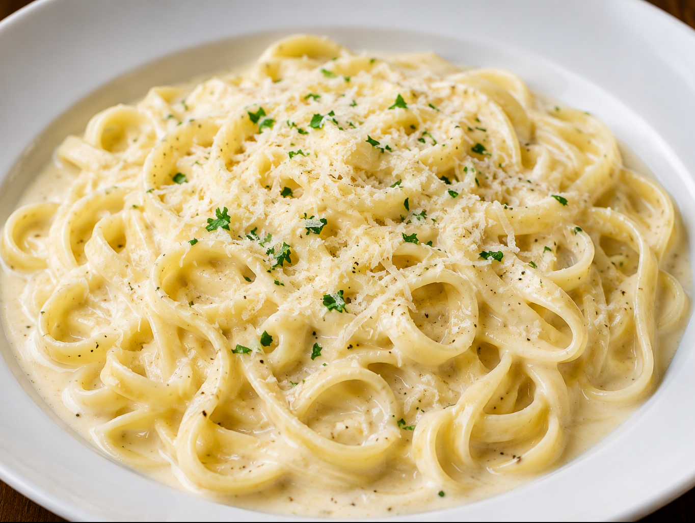 Fettuccine Alfredo (no protein).