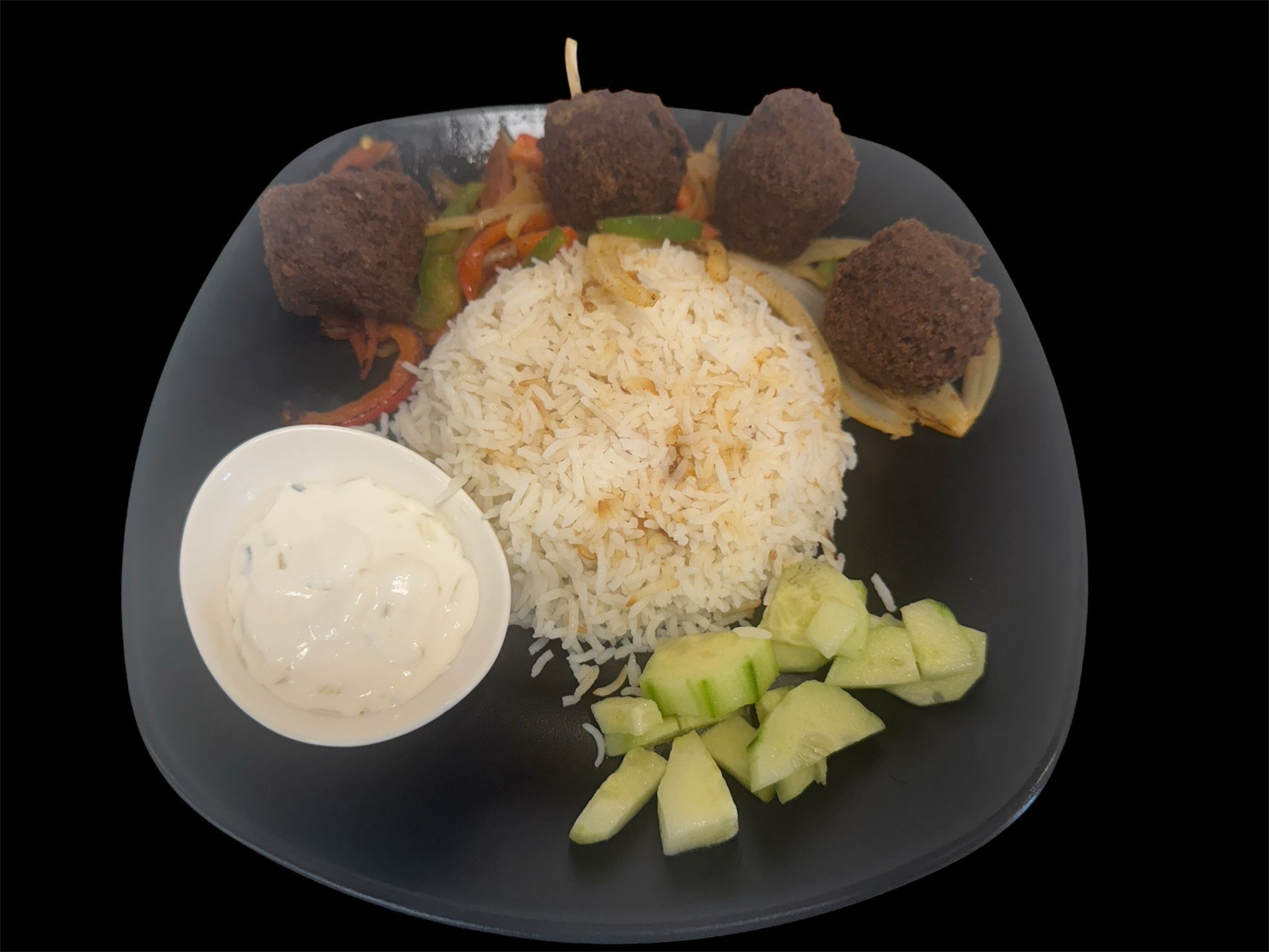Falafel Rice Bowl.
