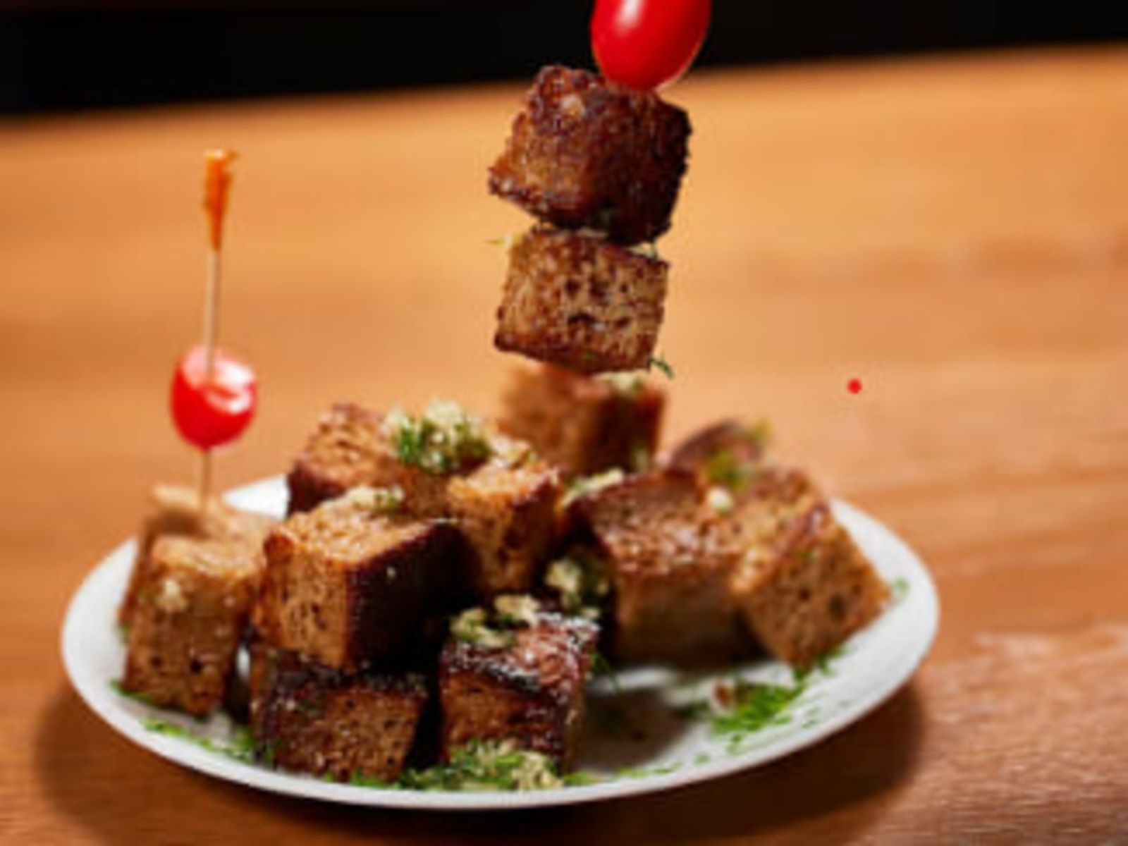 Croutons with Garlic.