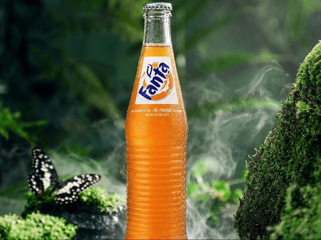 Fanta Glass Bottle.