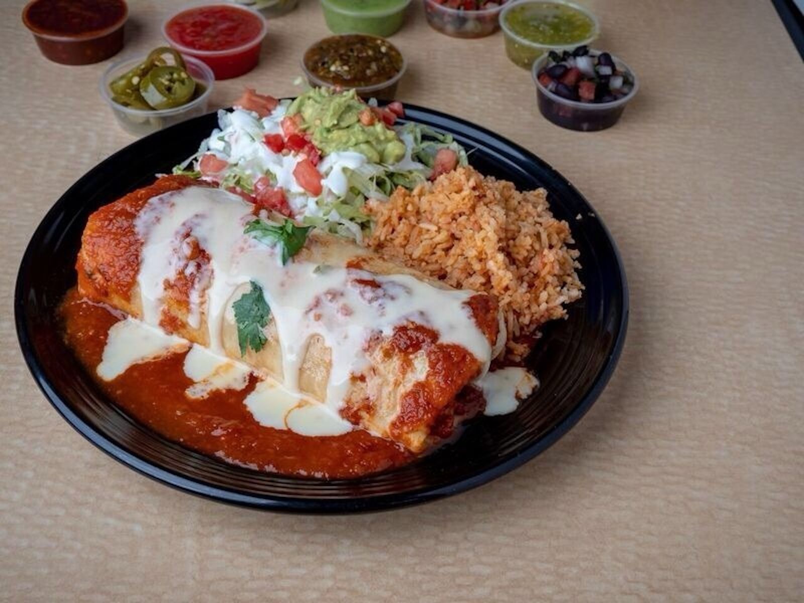 Combo6-Bertos Smothered Burrito