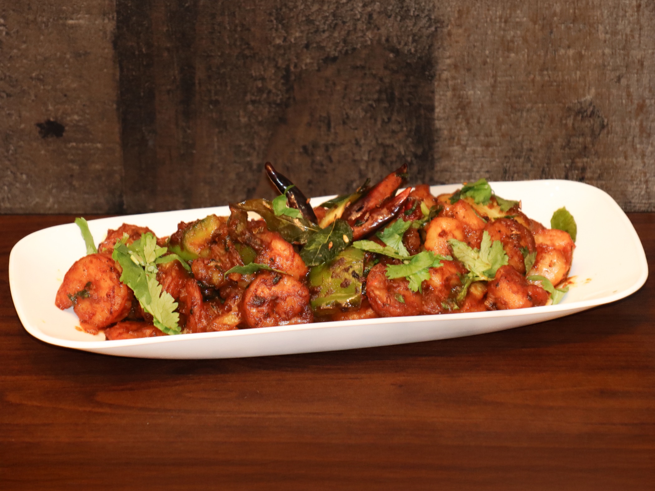 SHRIMP PEPPER FRY.