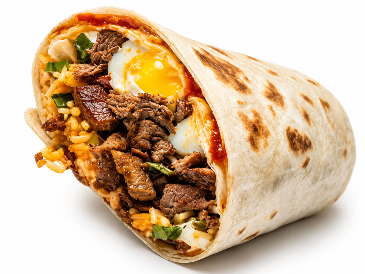 Steak & Eggs Burrito.