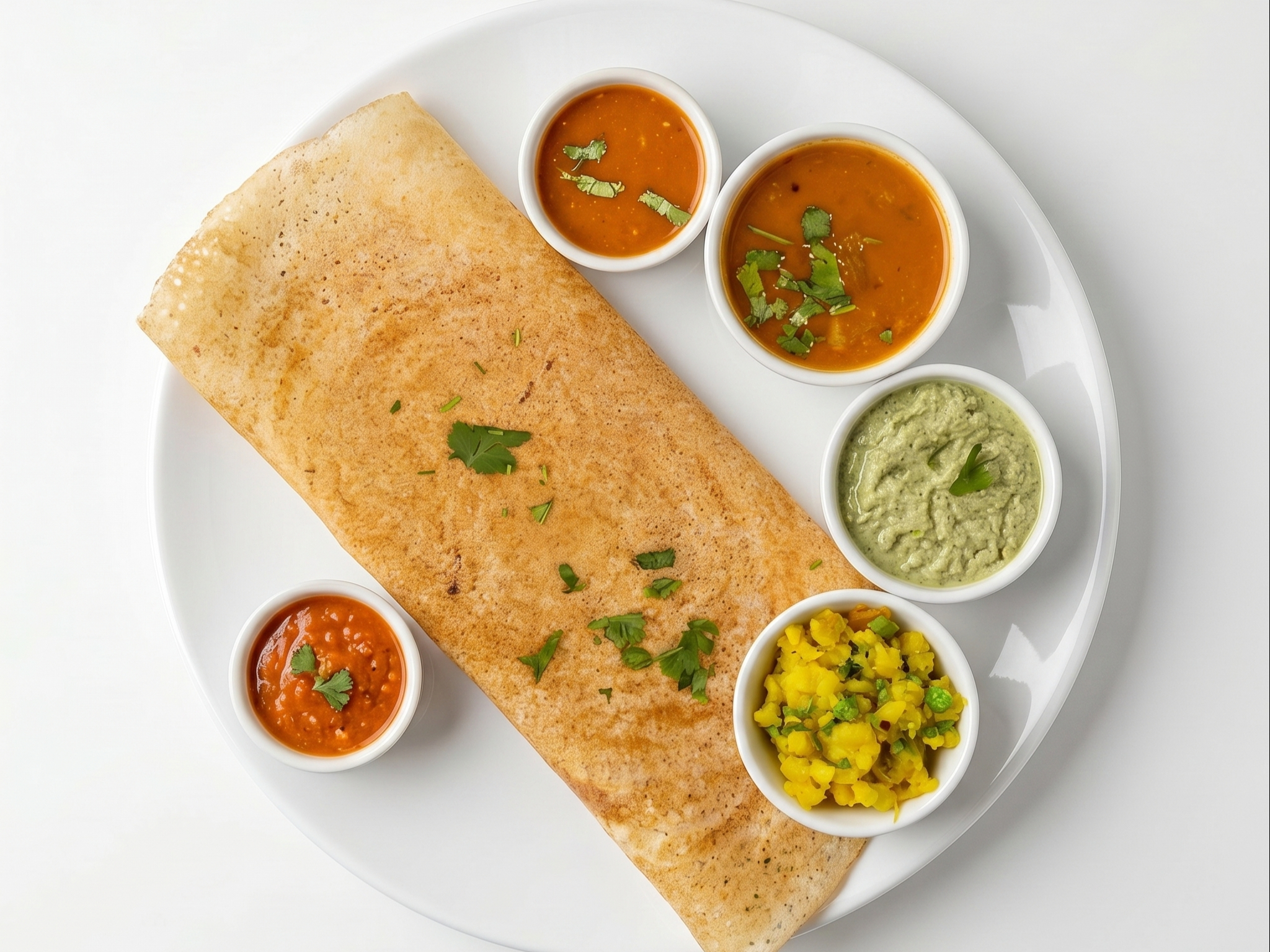 "Superstar" Dosai (Crepe Stuffed with Masala/Onion).