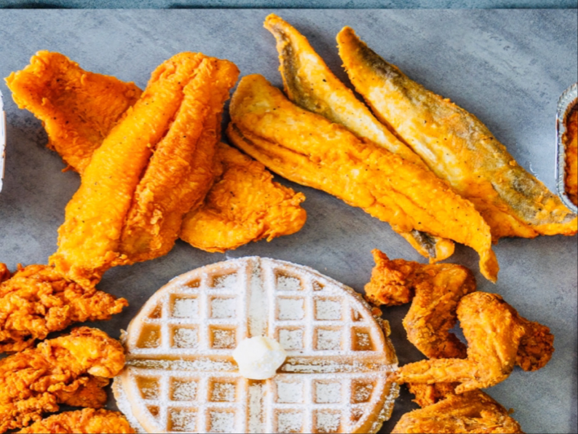 3 Catfish & 1 Waffle.