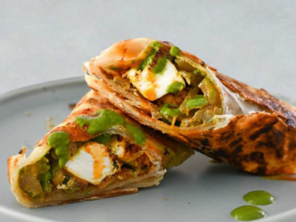 Chili Paneer Roll.