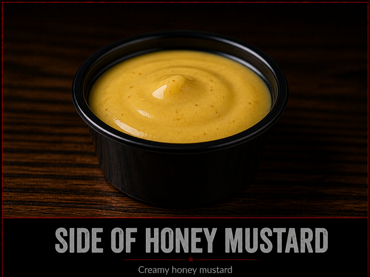 Side of Honey Mustard.