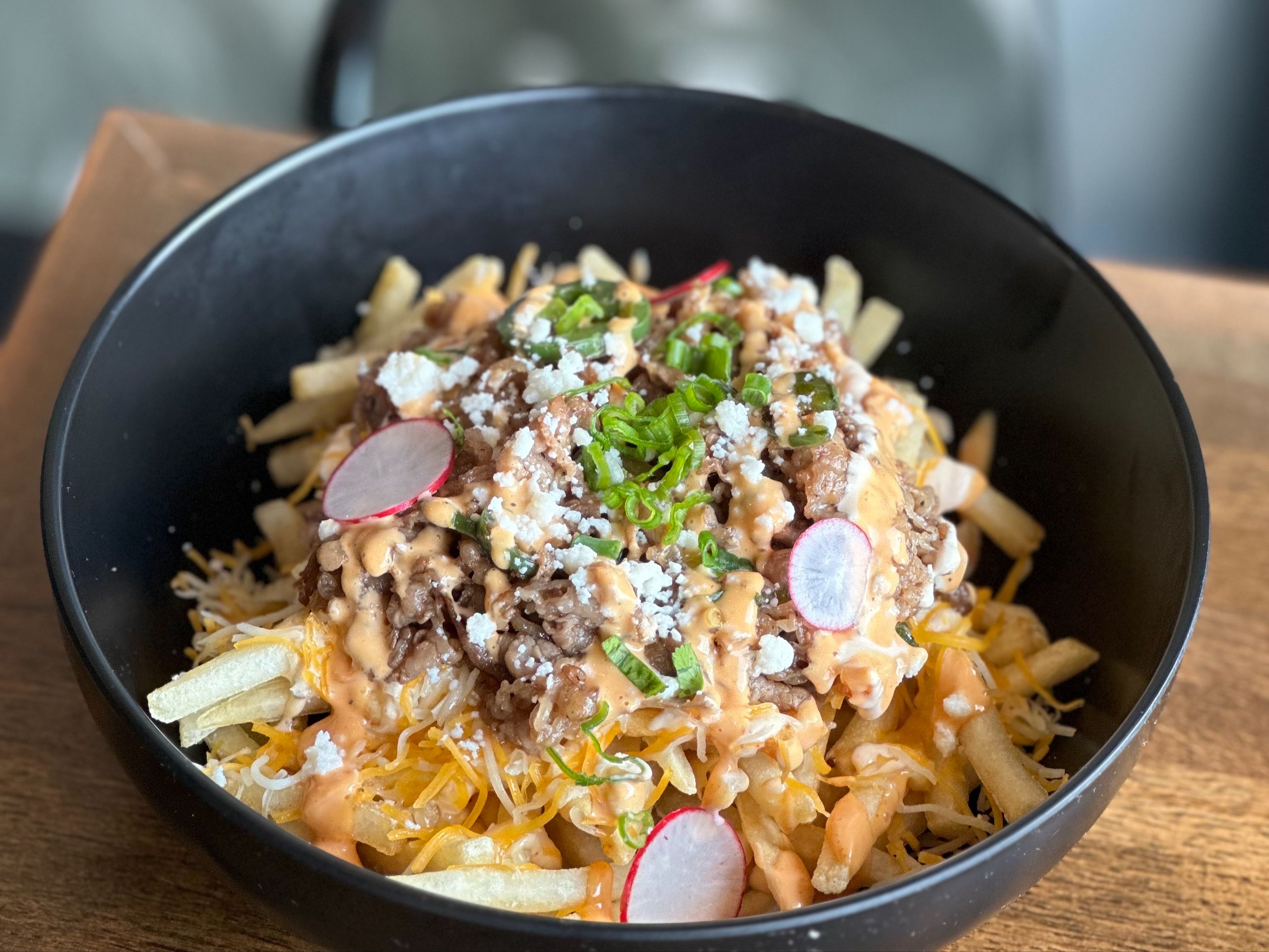 Shaken Loaded Fries.