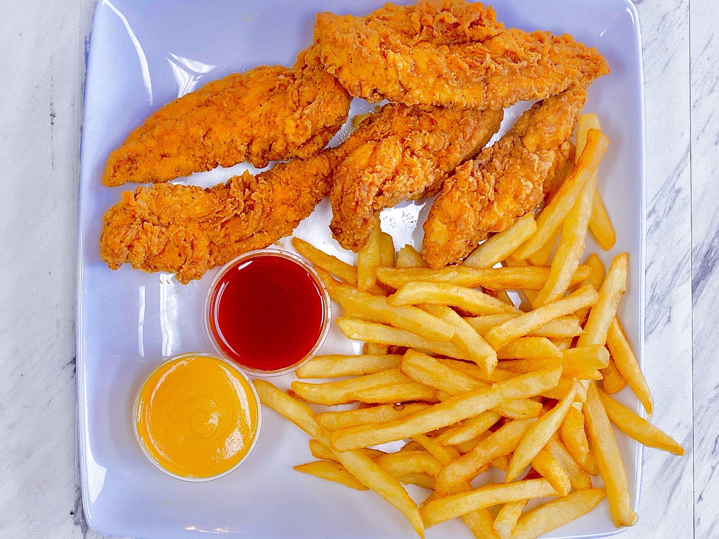 15 Tenders & 3 Sides.