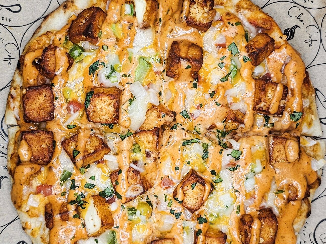 Butter Paneer Pizza.