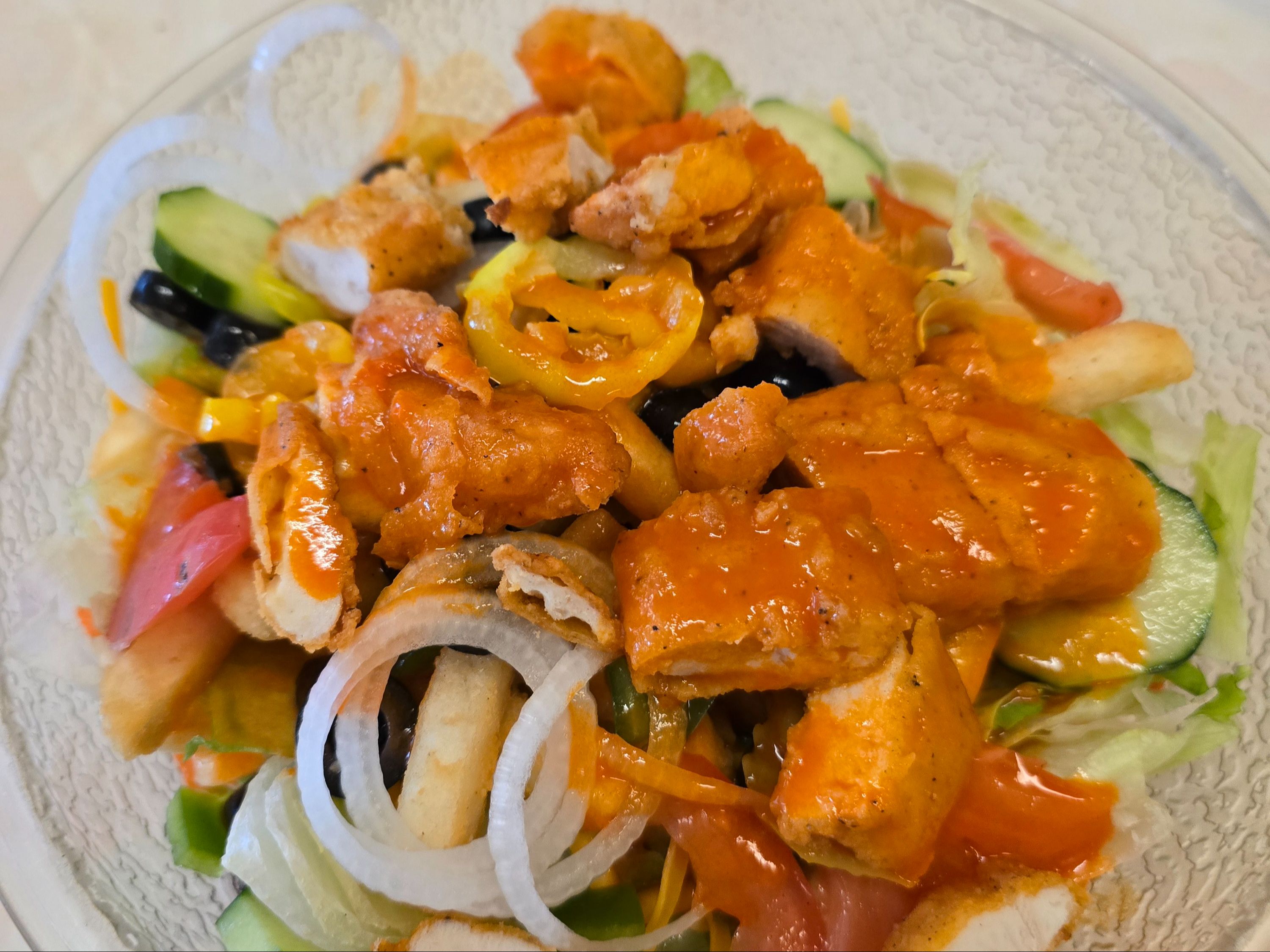 Crispy Buffalo Chicken Salad.